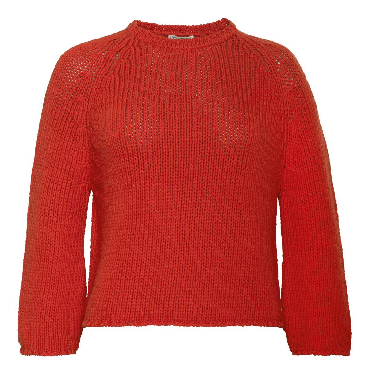 Raglanärmel Strickpullover aus Bio-Baumwolle