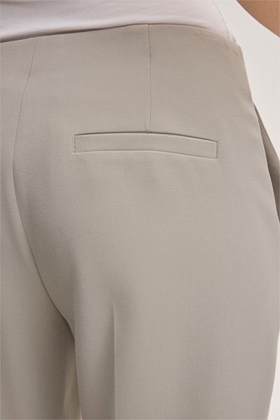 Marc Cain Greige Crêpe Anzughose mit Bügelfalten