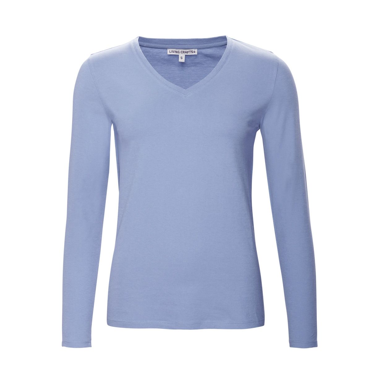 Damen Langarmshirt mit V-Ausschnitt