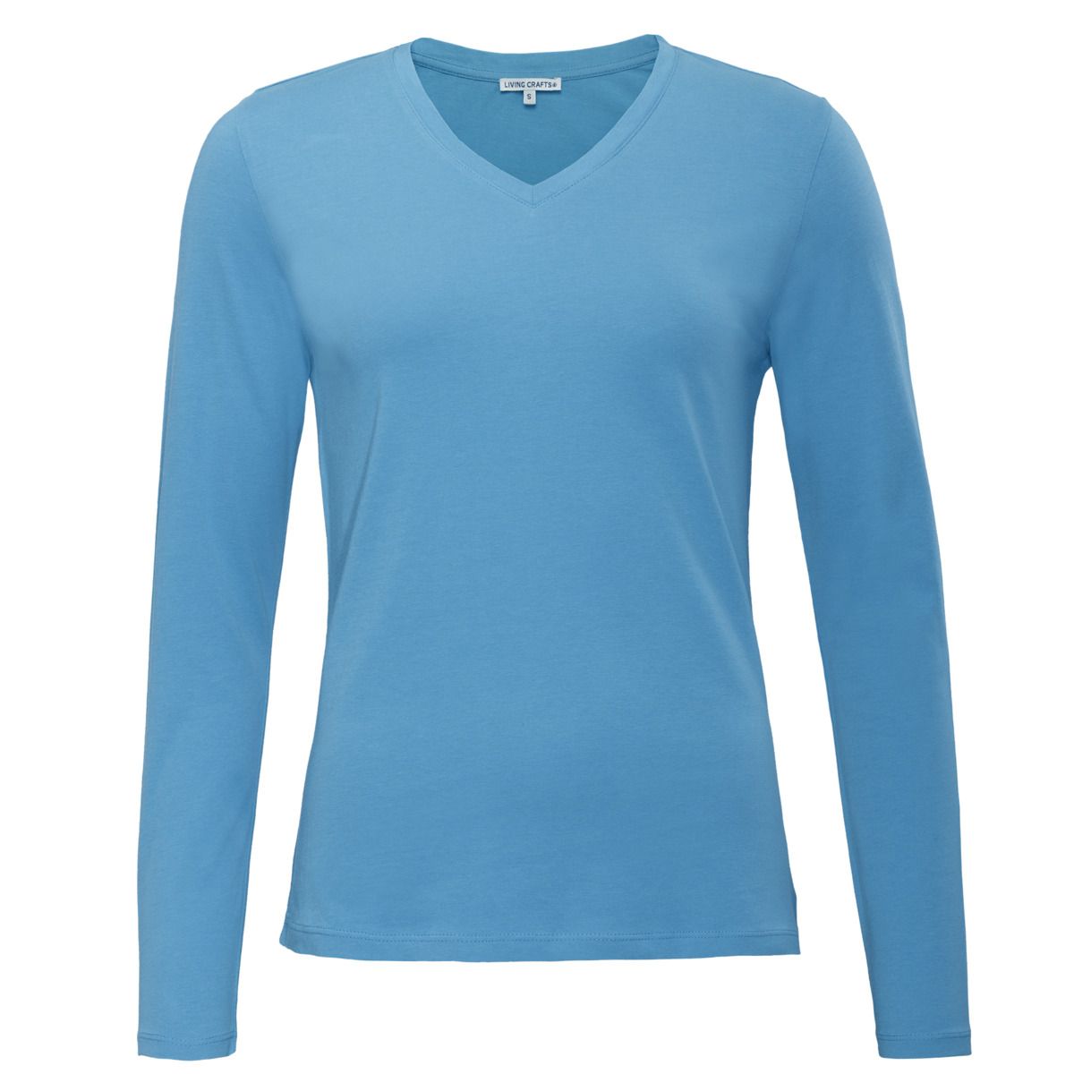 Damen Langarmshirt mit V-Ausschnitt