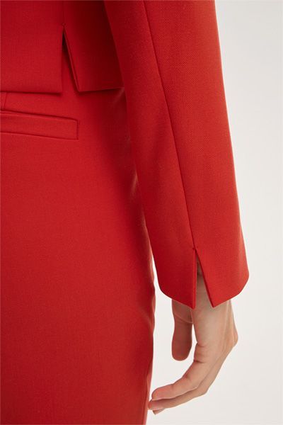 Emilia Lay Kurze Blazerjacke in Rot aus Soft Doppio Qualität