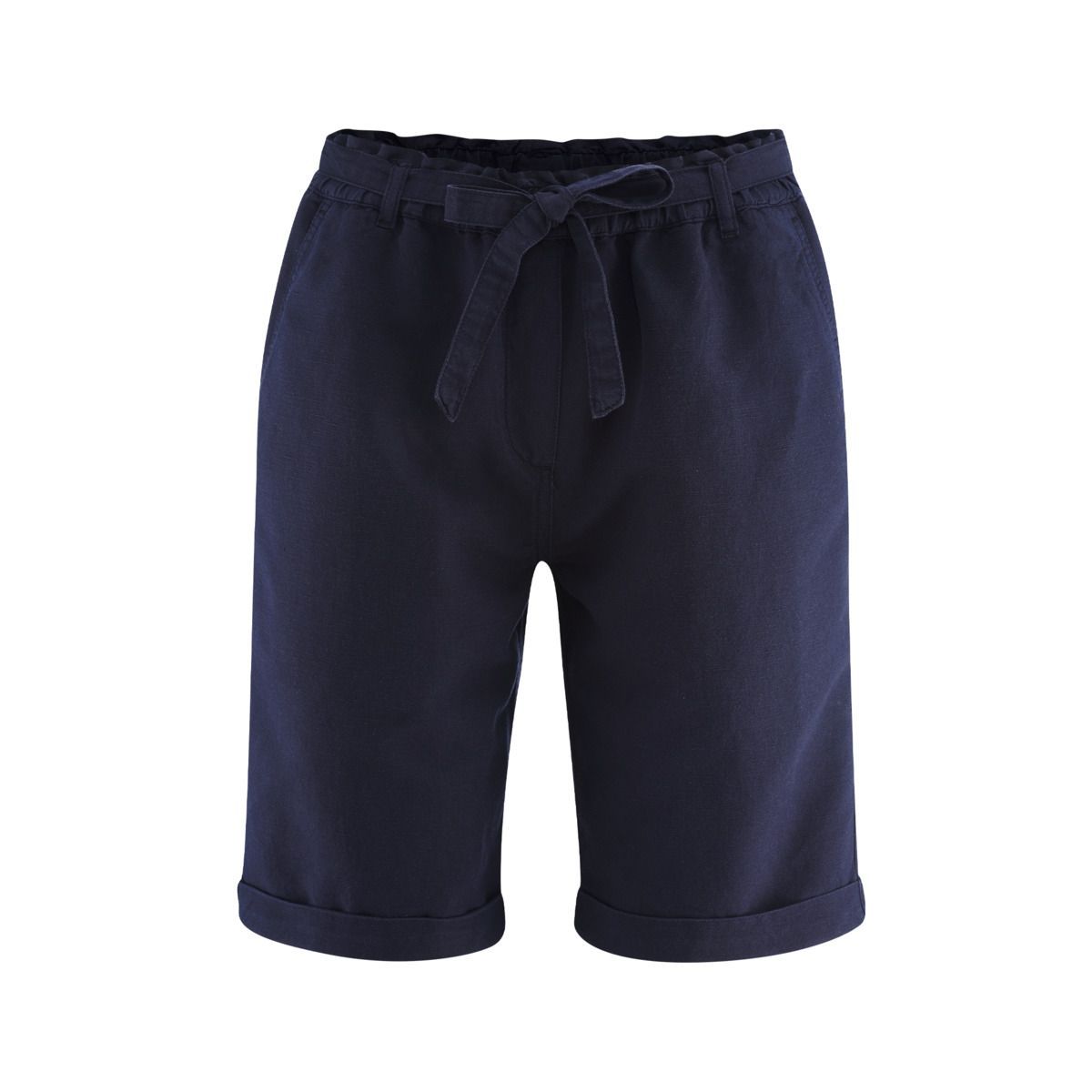 Damen Bermuda Shorts aus Leinen-Baumwoll-Mischung