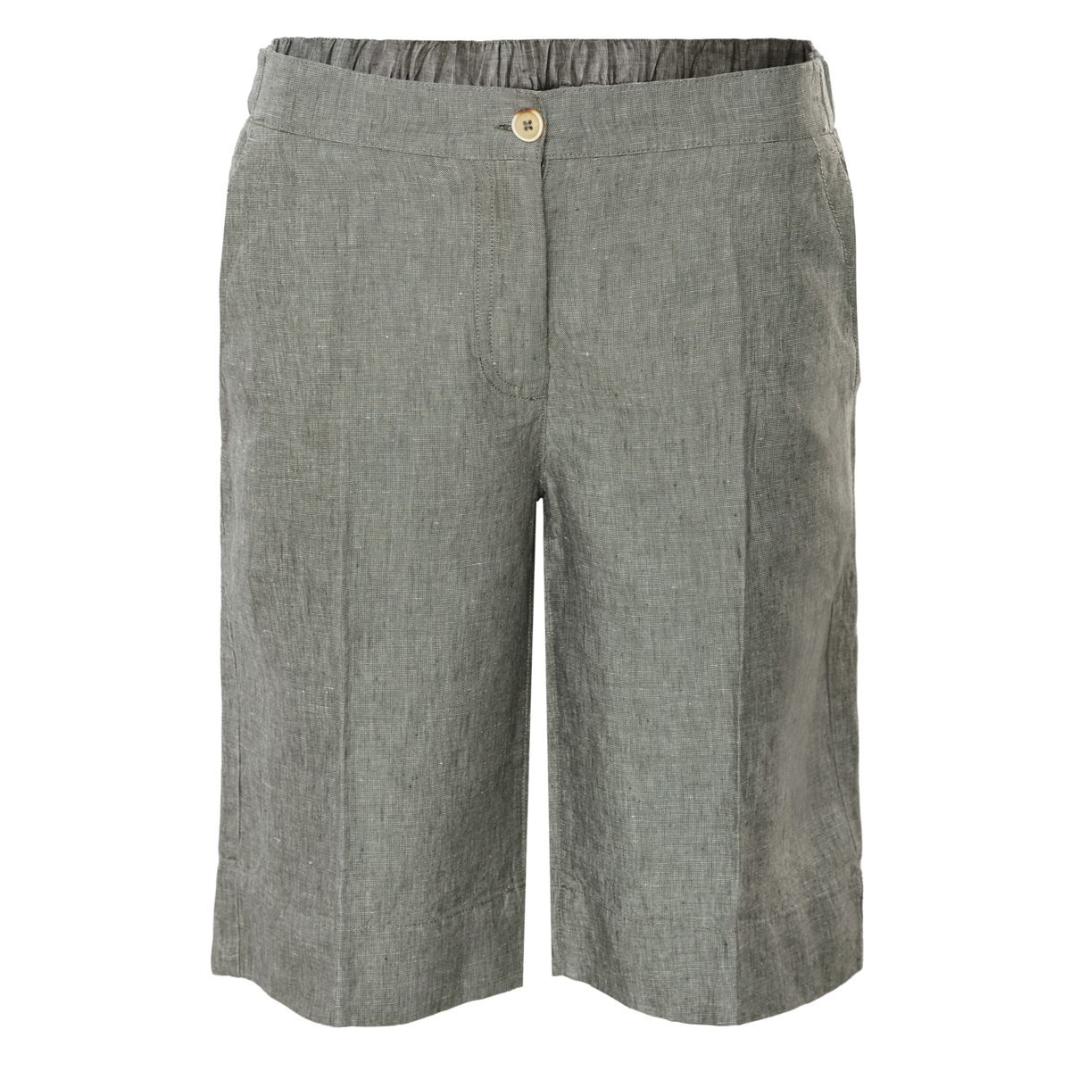 Damen Casual Leinen Bermuda Shorts