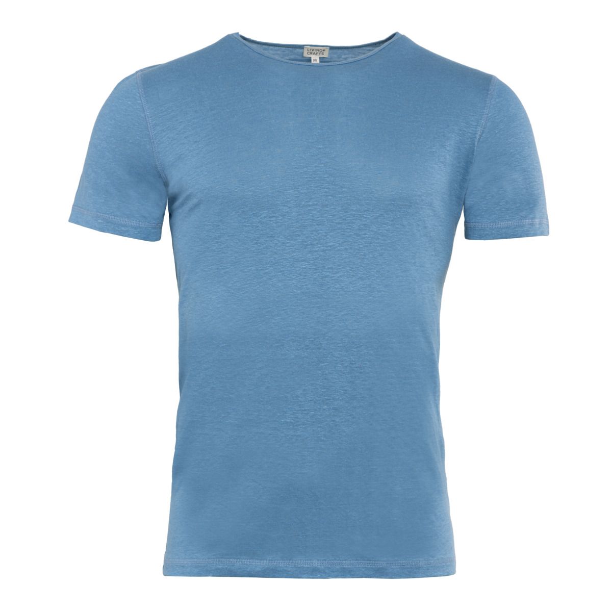 Klassisches Leinen T-Shirt mit Rundhalsausschnitt