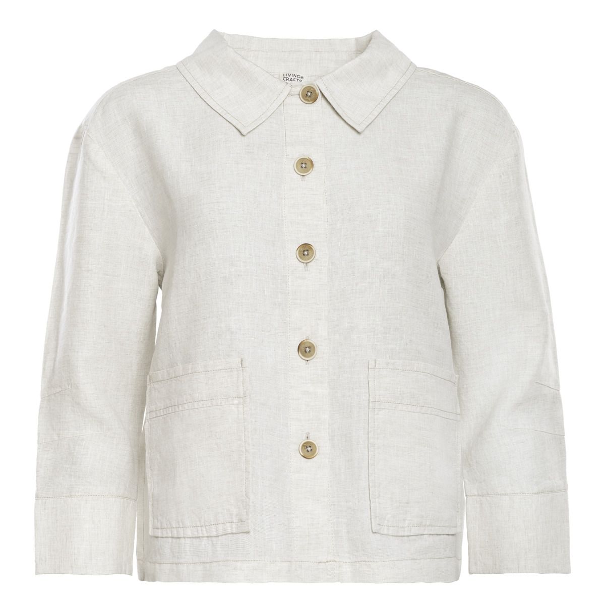 Leichte Leinenjacke mit Taschen