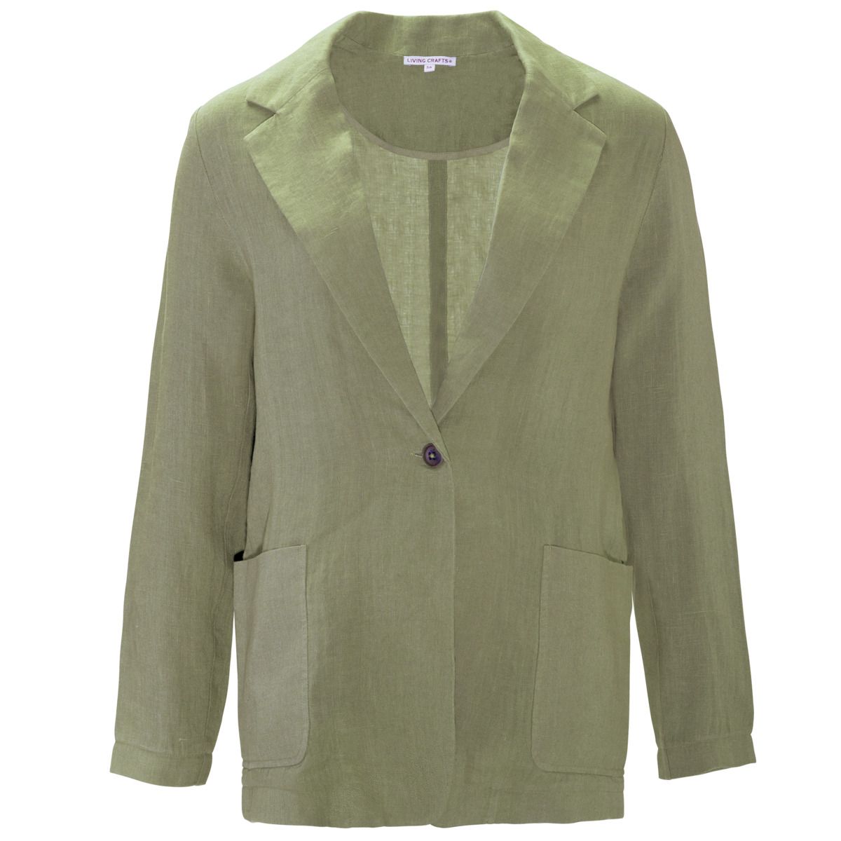 Lässiger Leinenblazer mit Taschen