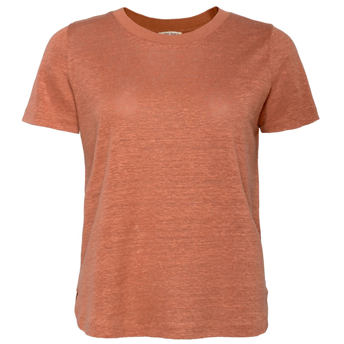 Lässiges Leinen V-Ausschnitt T-Shirt