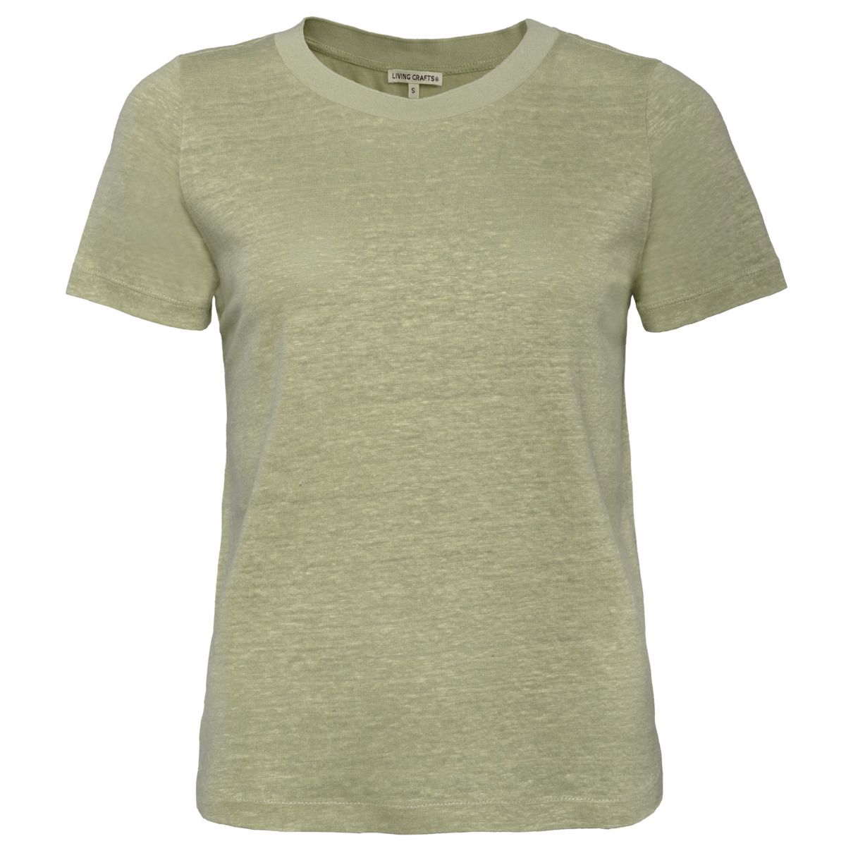 Lässiges Leinen-T-Shirt mit V-Ausschnitt
