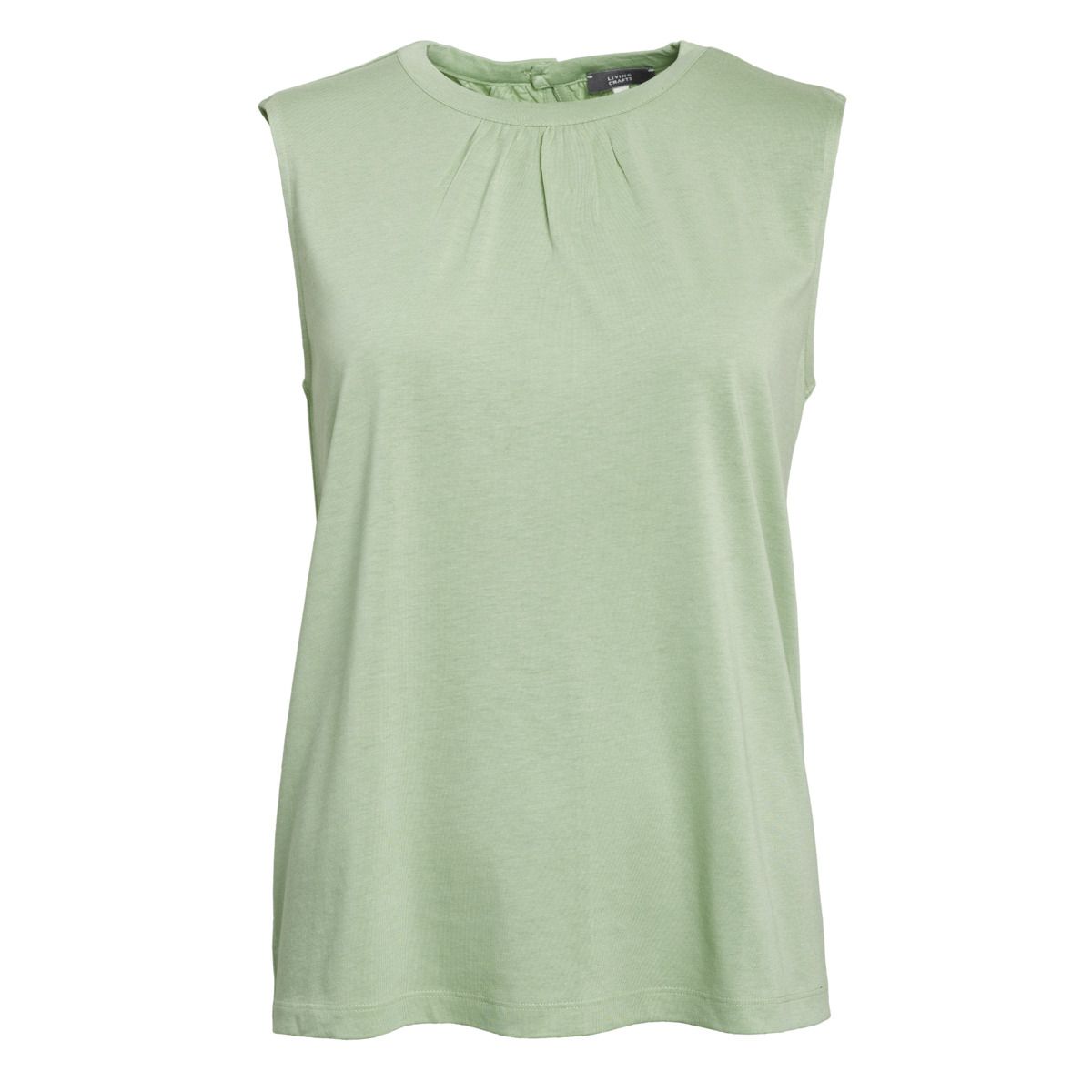 Elegantes ärmelloses Stricktop mit Falten