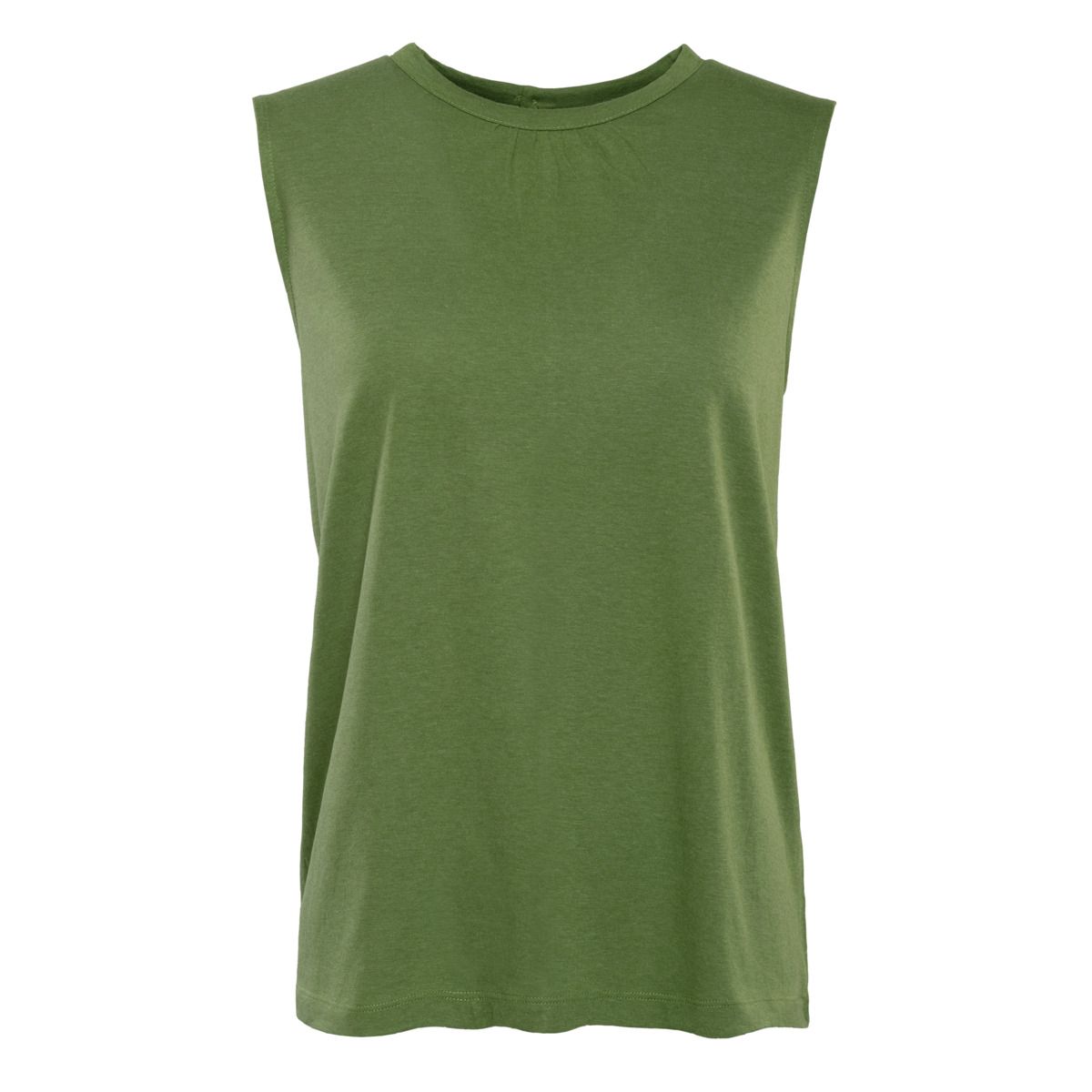 Elegantes ärmelloses Stricktop mit Falten