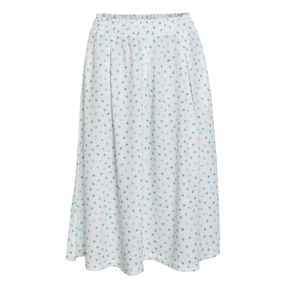 Fließender Polka Dot Midi-Rock