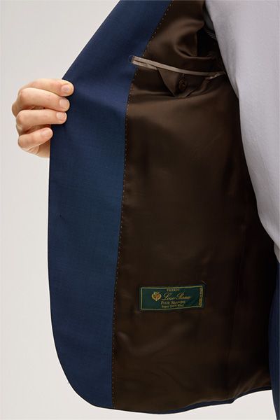 Sera Sole Wollanzug in Blau meliert