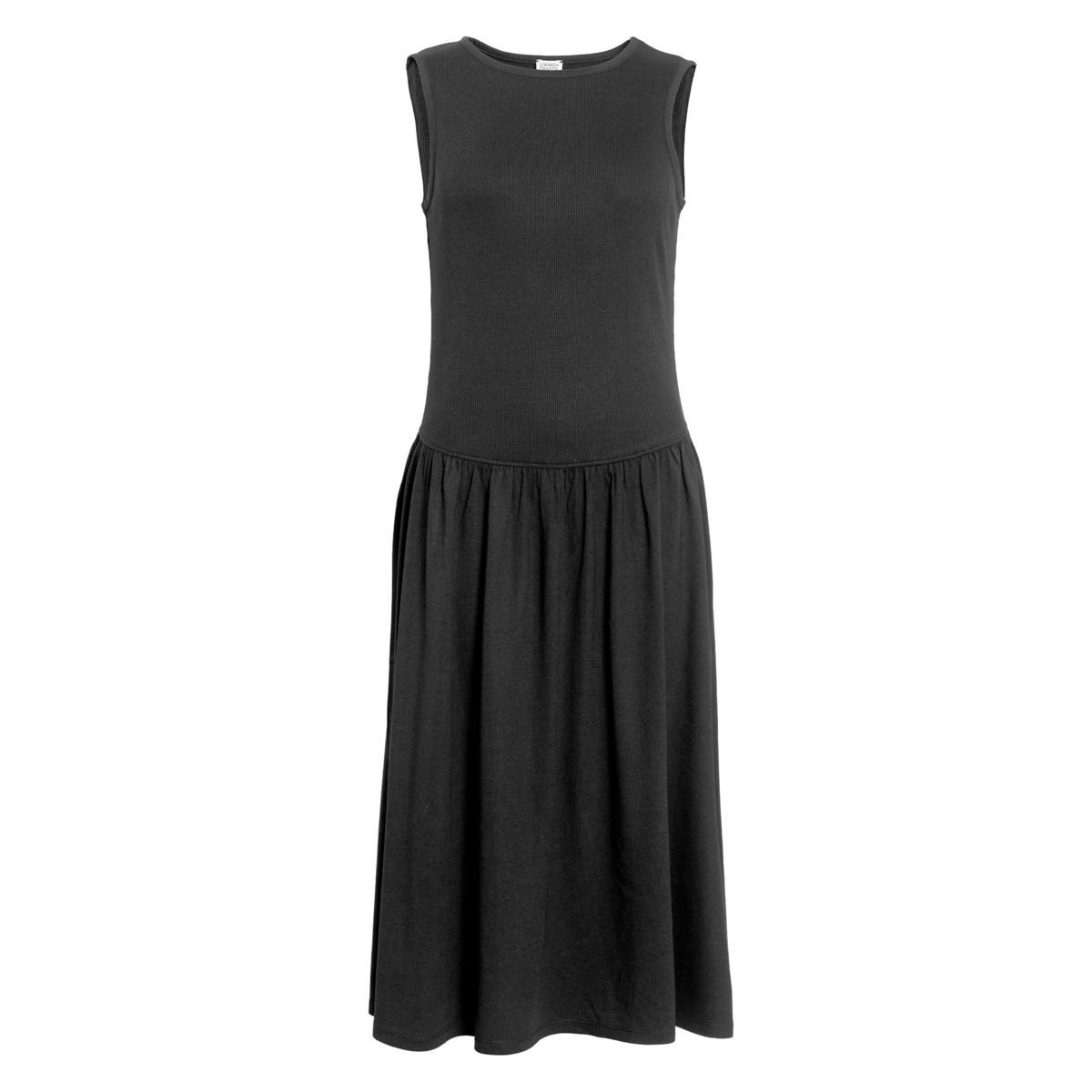 Ärmelloses Midi-Kleid mit tiefer Taille