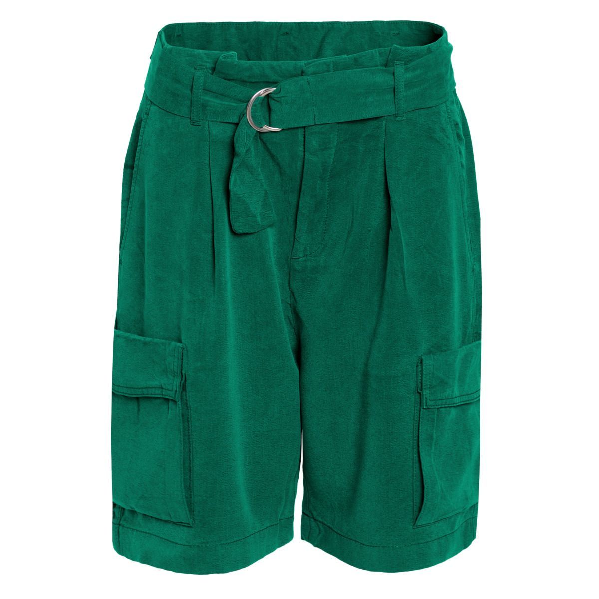 Plissierte Tencel Bermuda Cargoshorts