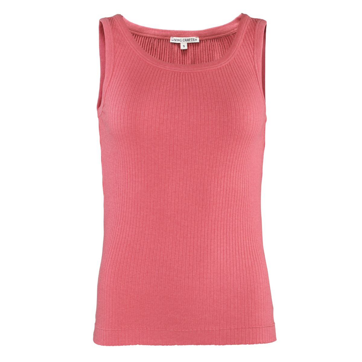 Geripptes Tanktop mit Rundhalsausschnitt