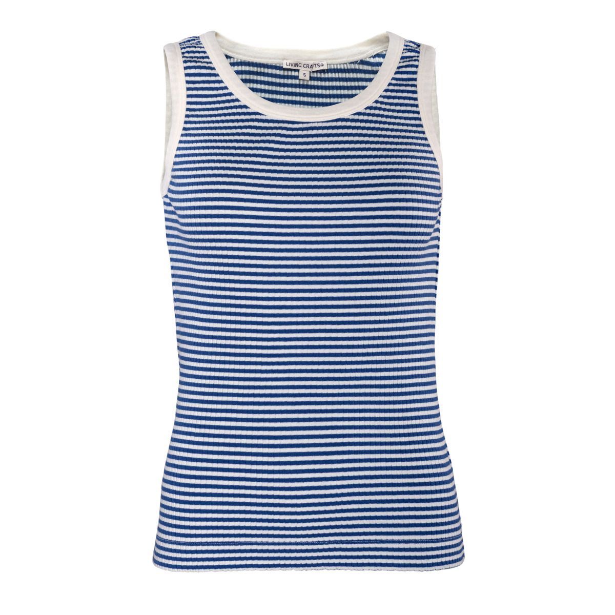 Gestreiftes geripptes Tanktop