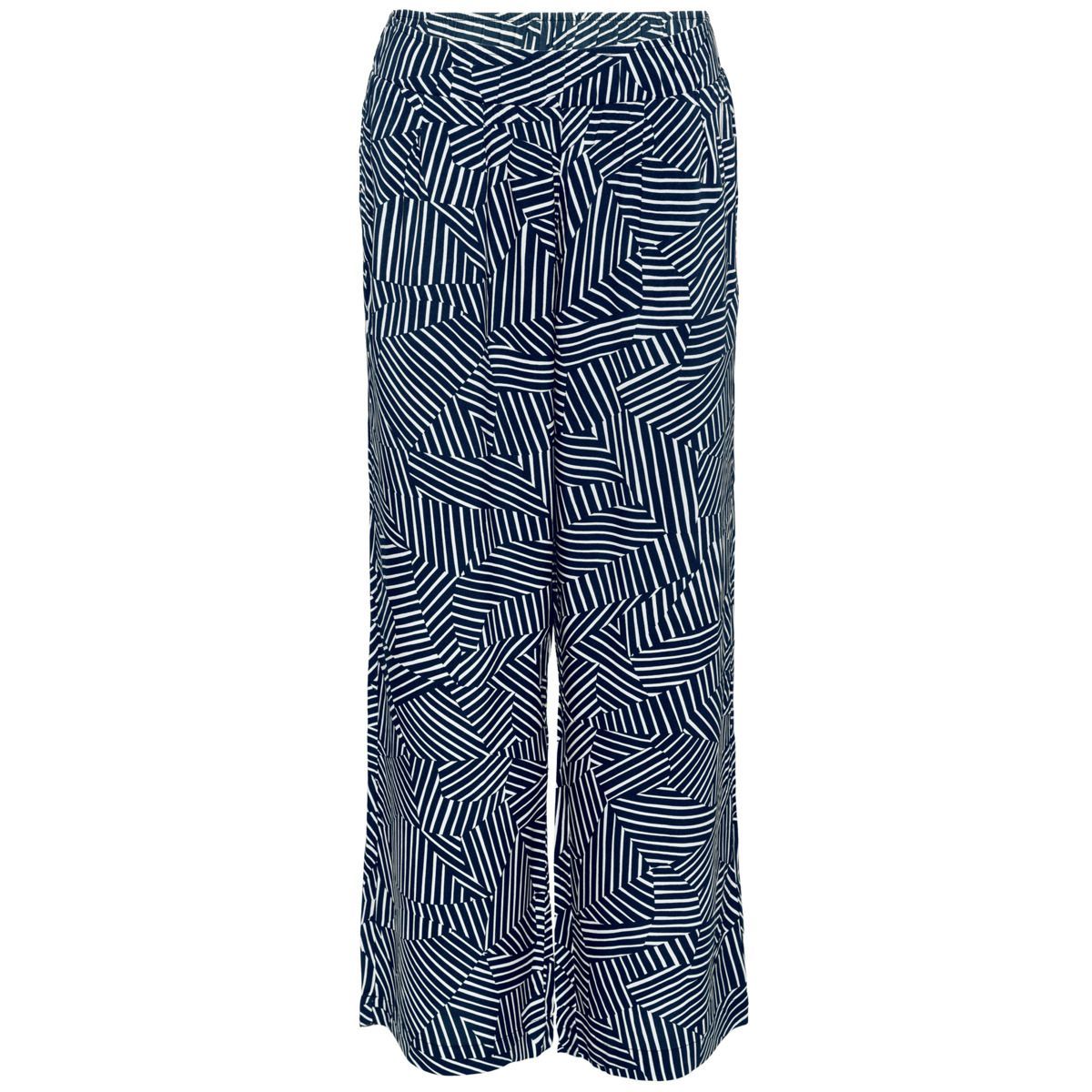Weite Loungehose mit geometrischem Druck