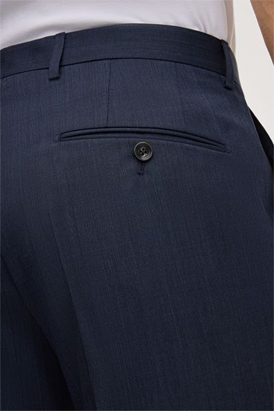 Windsor Marineblauer Wollanzug Sera-Sole Melange Zweiteiler Modern Fit