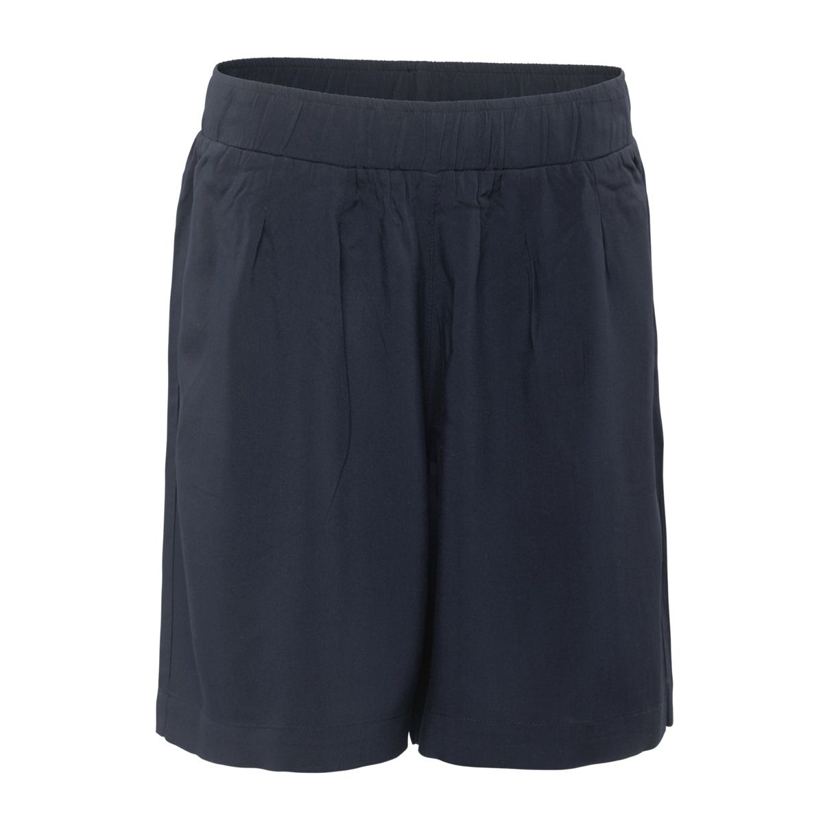 Shorts aus Viskose mit Falten und lockerer Passform