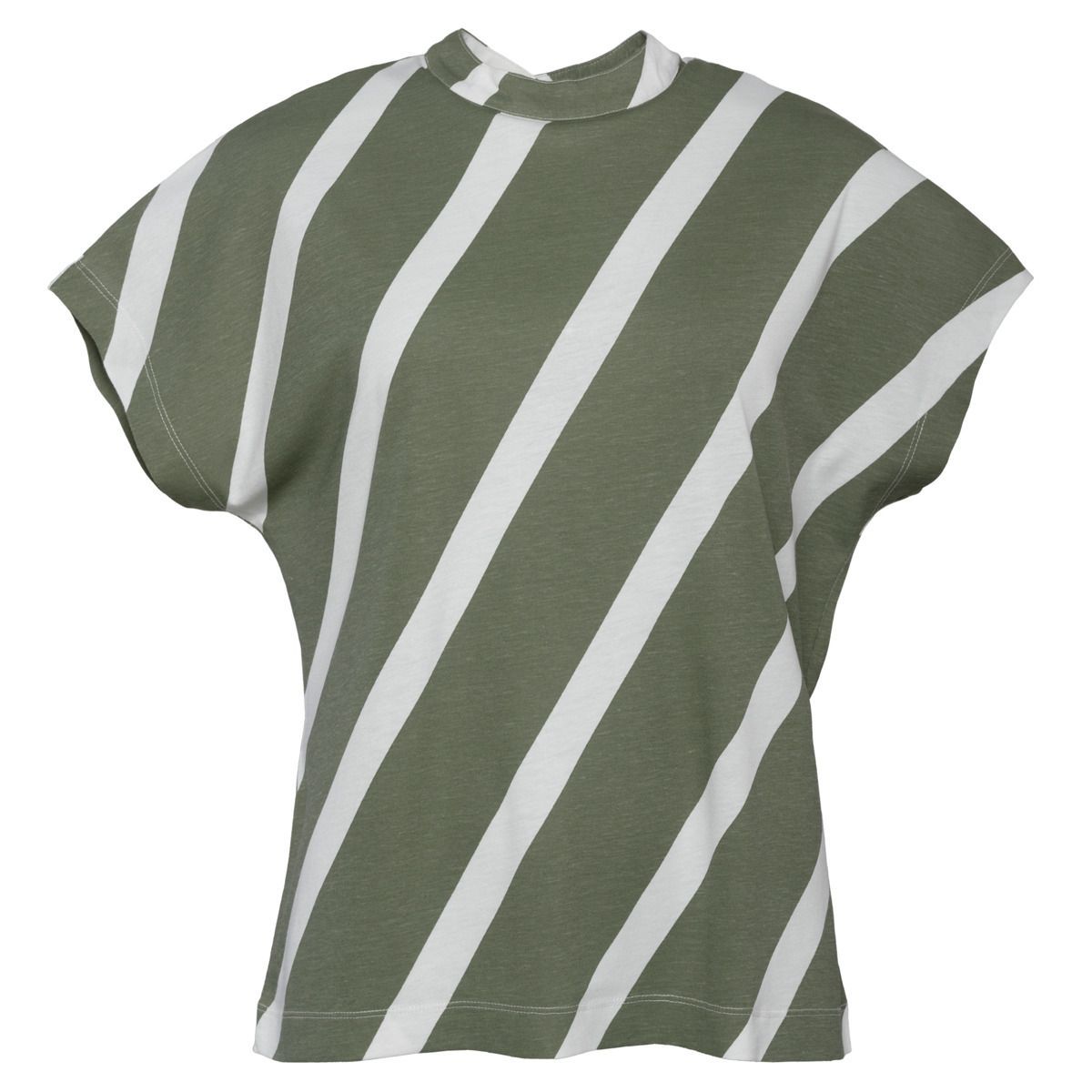 Gestreiftes T-Shirt aus Bambusmischung