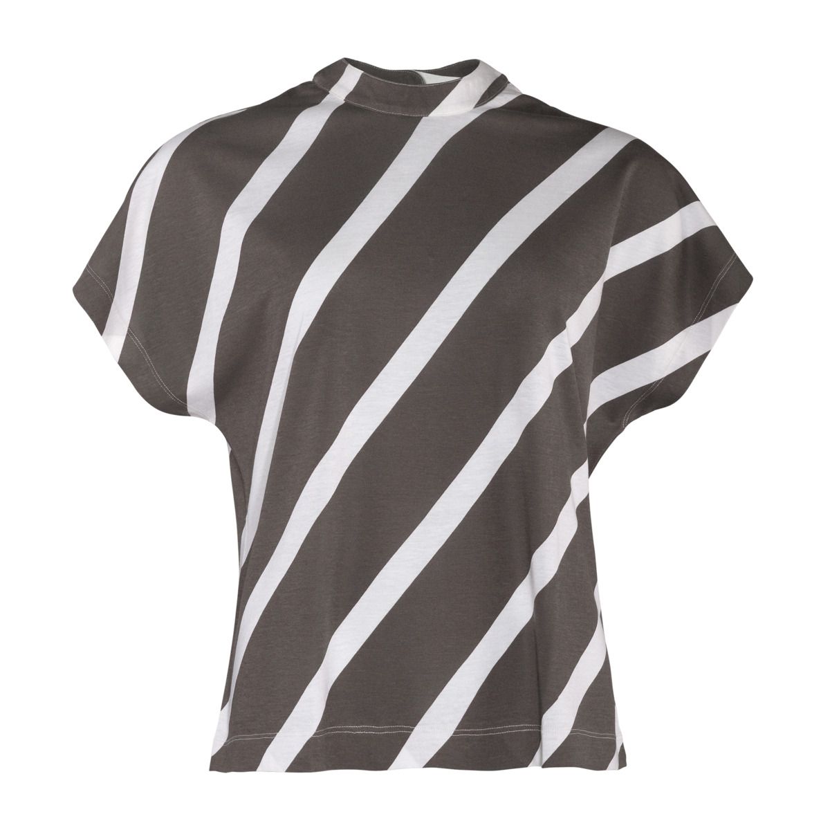 Gestreiftes T-Shirt aus Bambusmischung