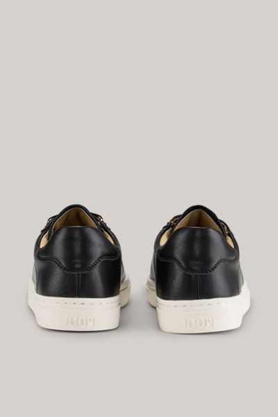 Joop! Tinta Coralie Schwarze Leder-Sneakers mit weißer Sohle Unisex
