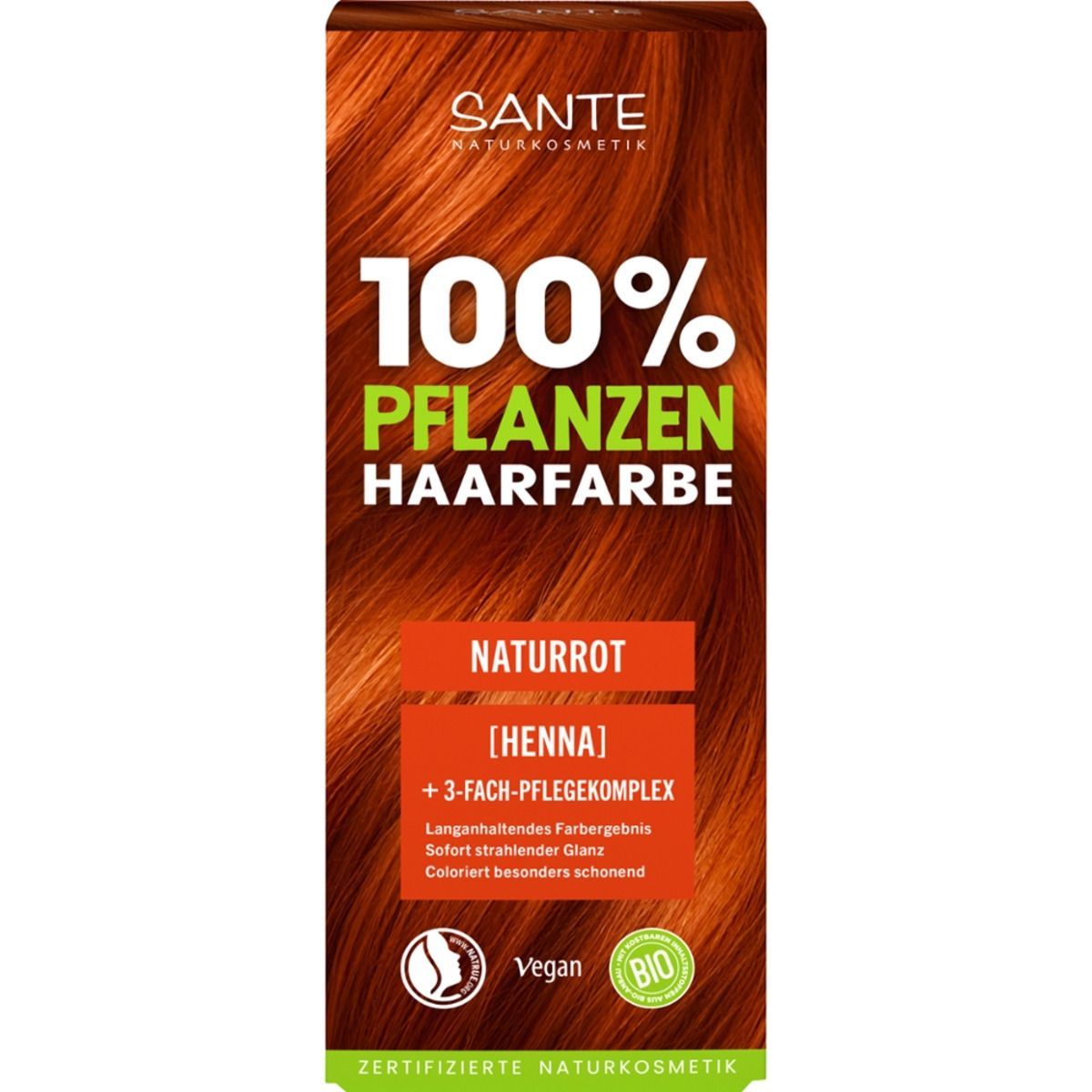 Natürliche Pflanzenbasierte Henna Haarfarbe