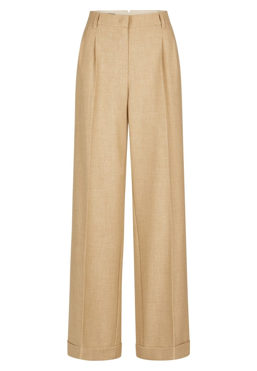 Bundfaltenhose mit Aufschlag