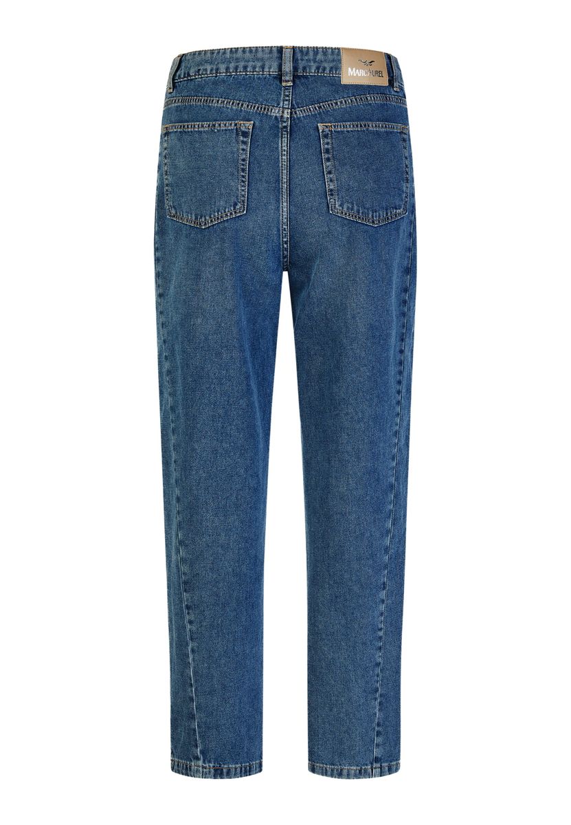 Barrel Fit Blue Jeans