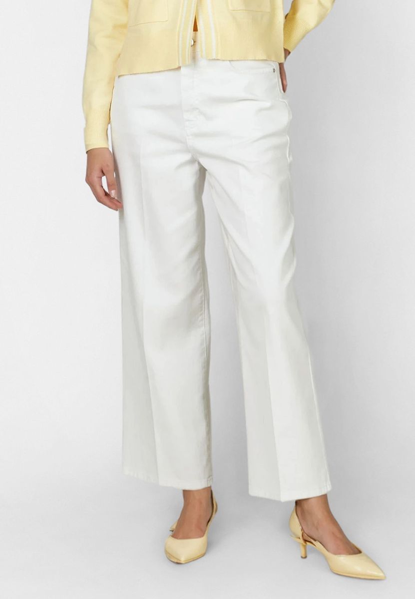 Verkürzte Jeans mit Straight Fit