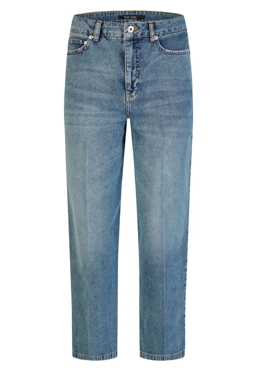 Verkürzte Jeans mit Straight Fit