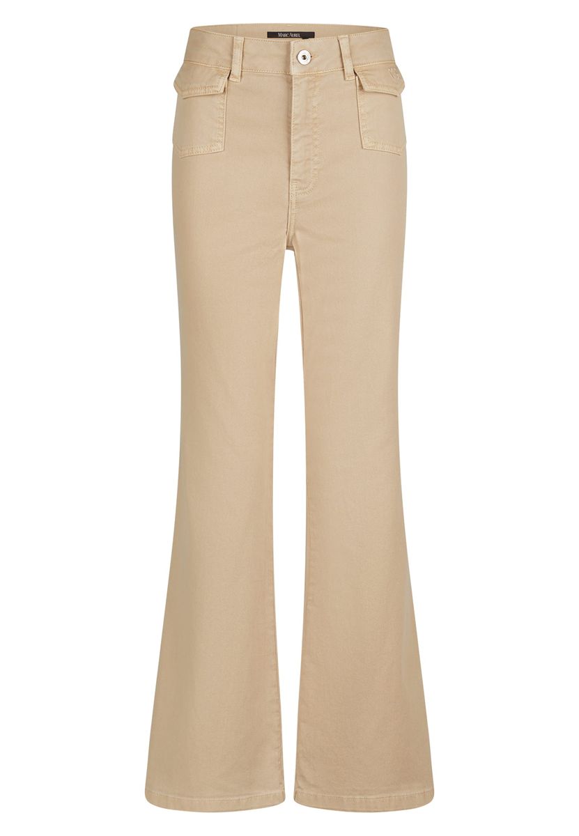 Flared Jeans mit antiker Färbung