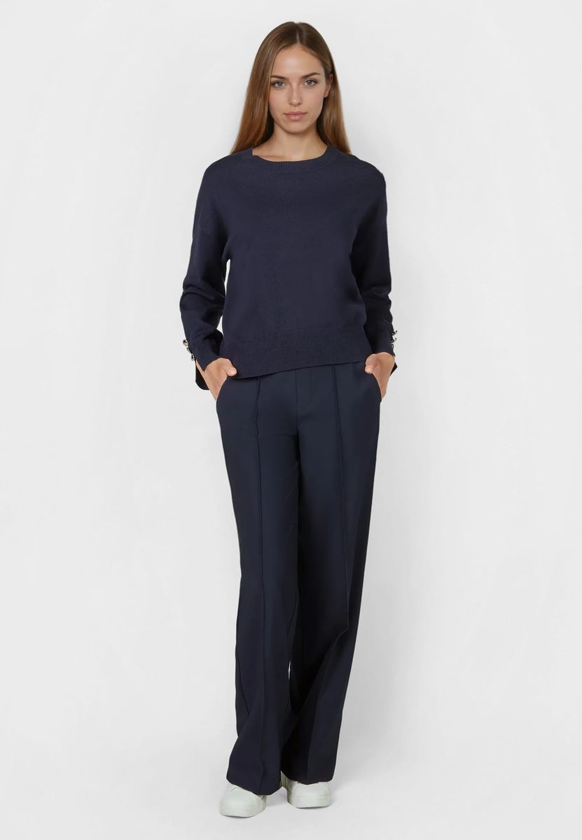 Wide Leg Hose mit Gummibund