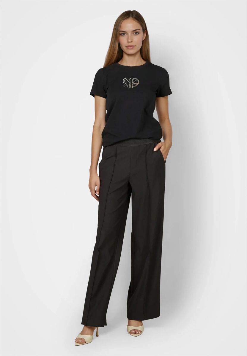 Wide Leg Hose mit Gummibund