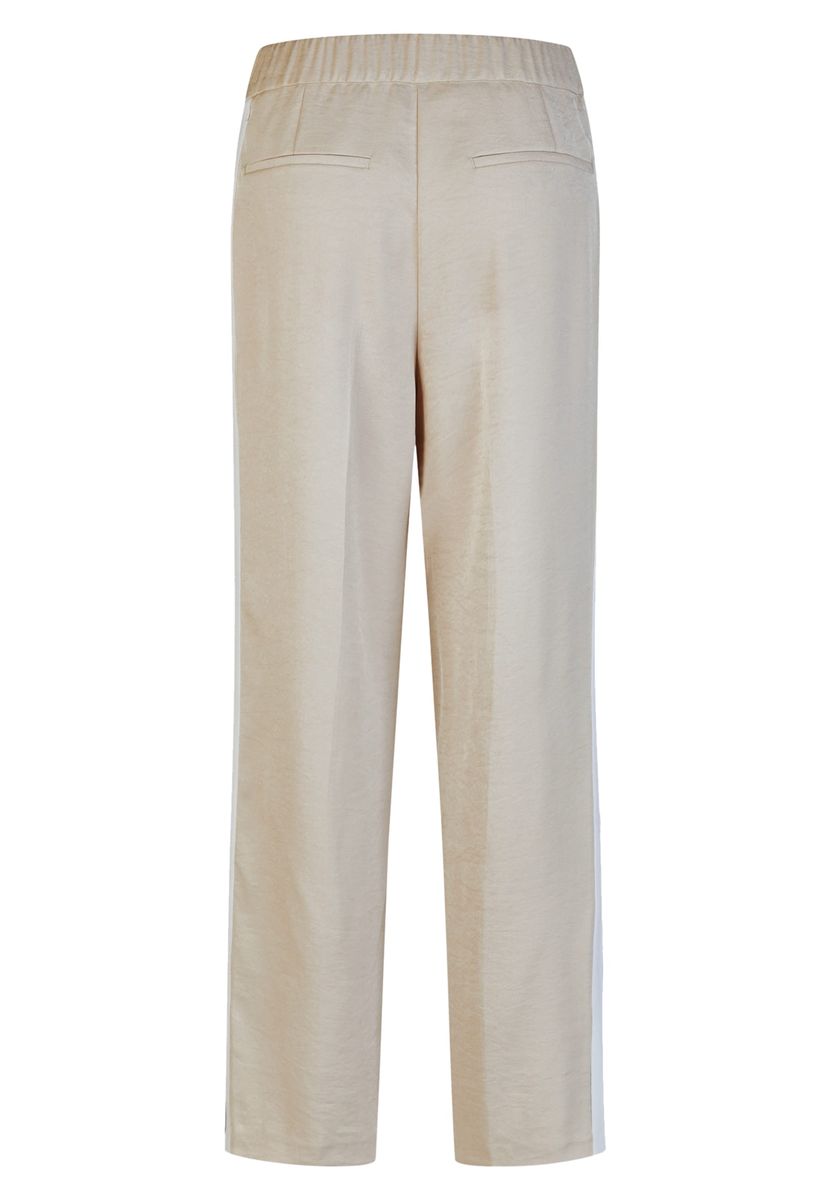 Bundfaltenhose mit Seitenstreifen
