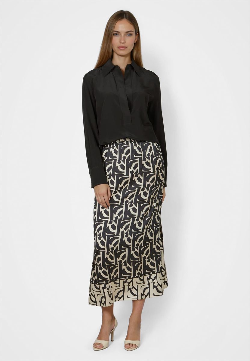 Rock mit grafischem Print