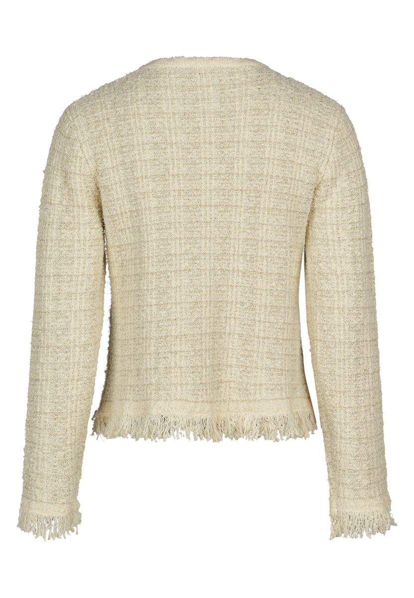 Bouclé-Strickjacke