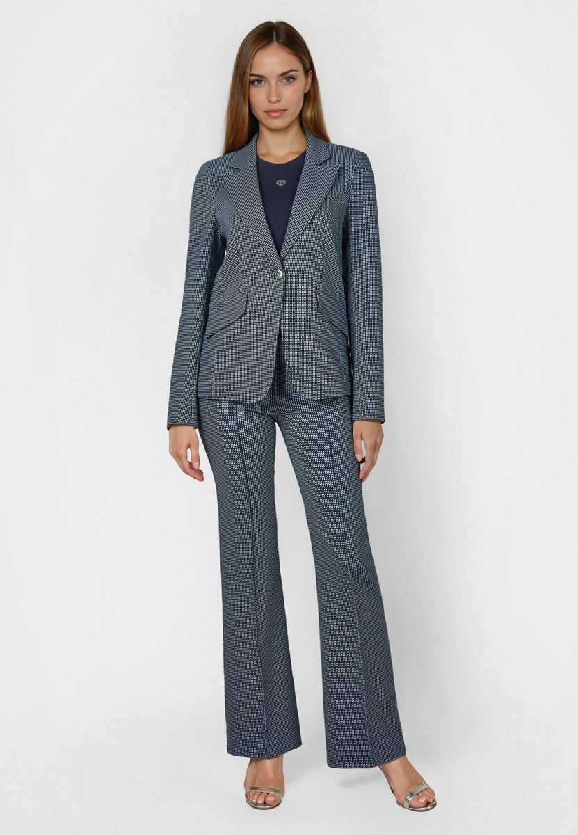 Gemusterter Jacquard-Blazer