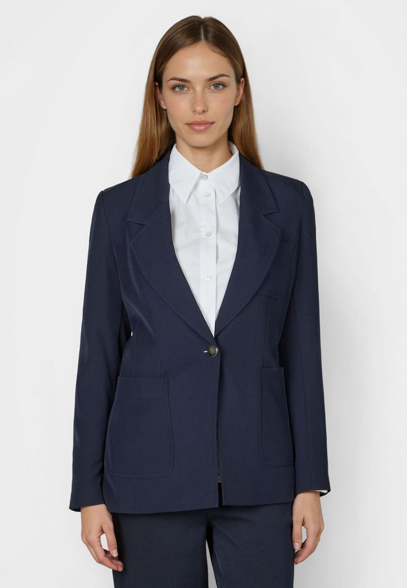 Blazer mit sportivem Stepp