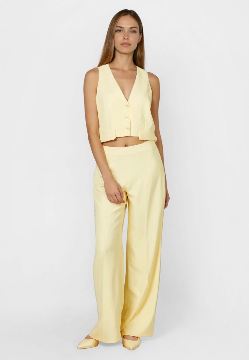 Weste aus weich fallendem Stoff