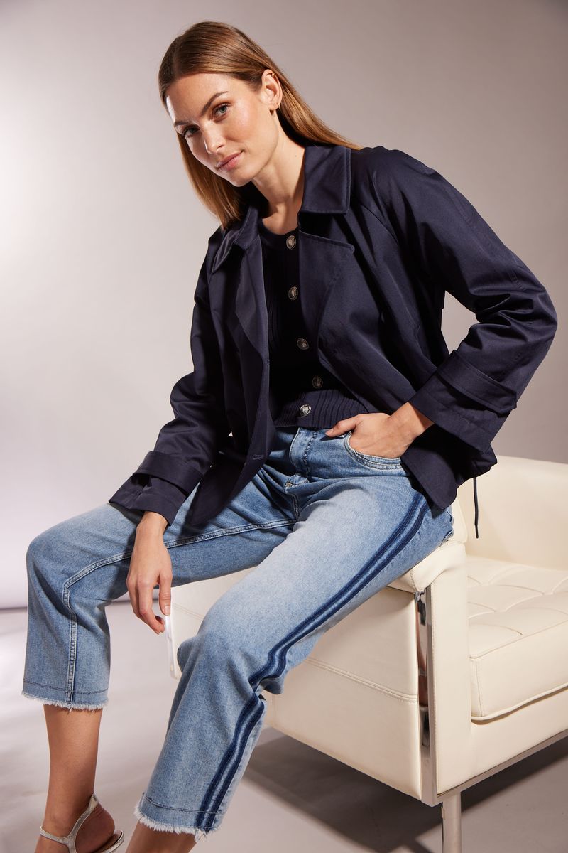 Cabanjacke mit verstellbarem Saum