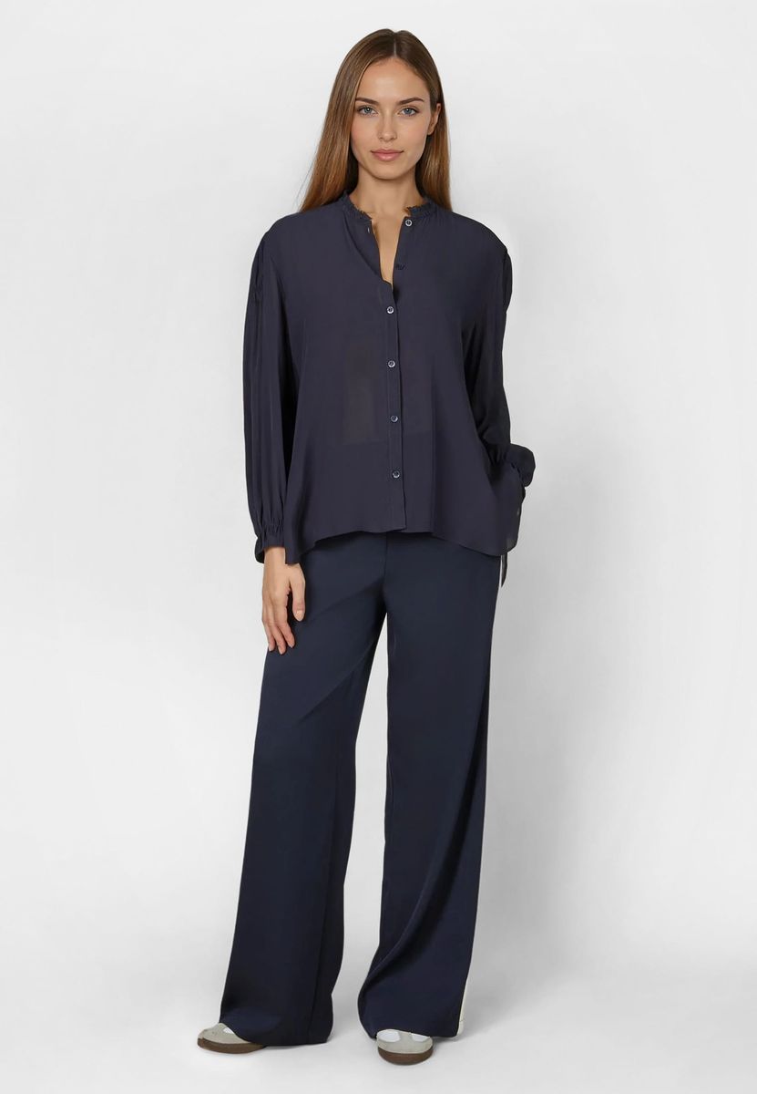 Bluse aus Viskose Chiffon