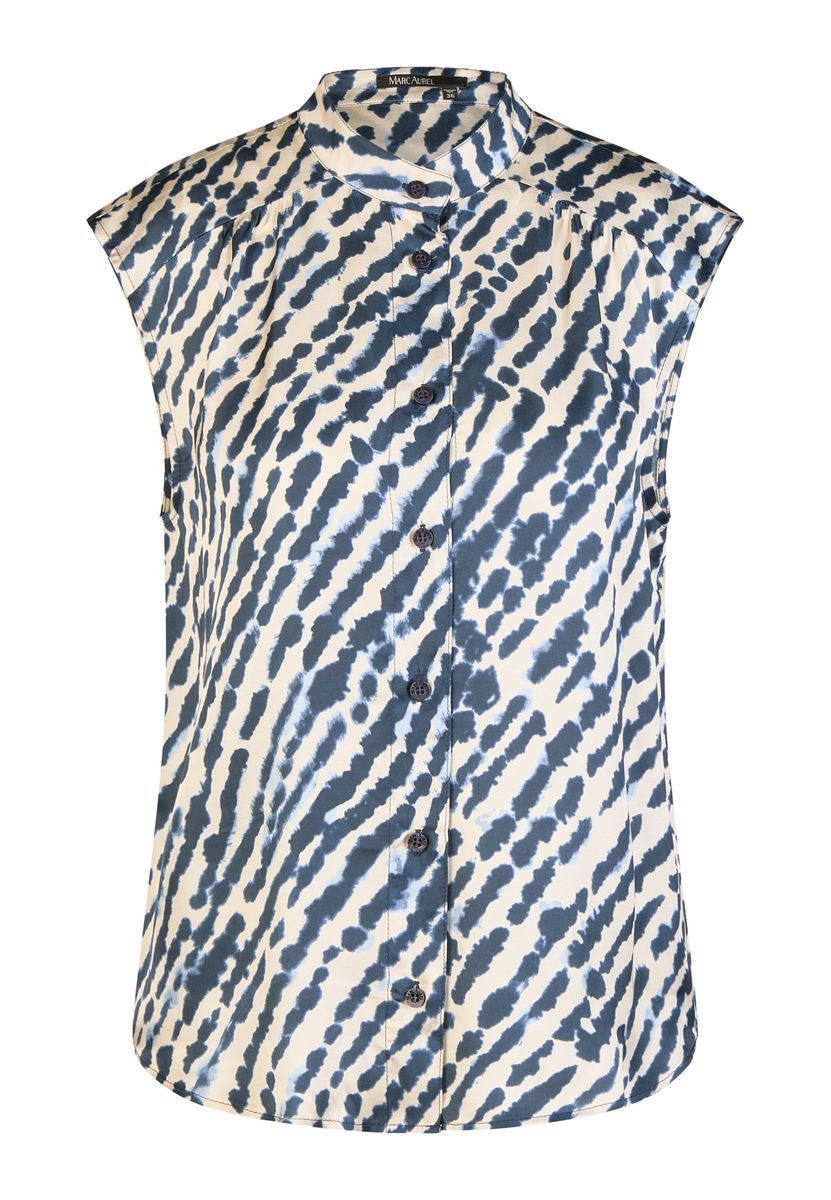 Blusentop mit Aquarellprint
