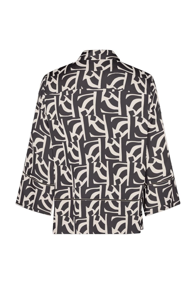 Bluse mit grafischem Print