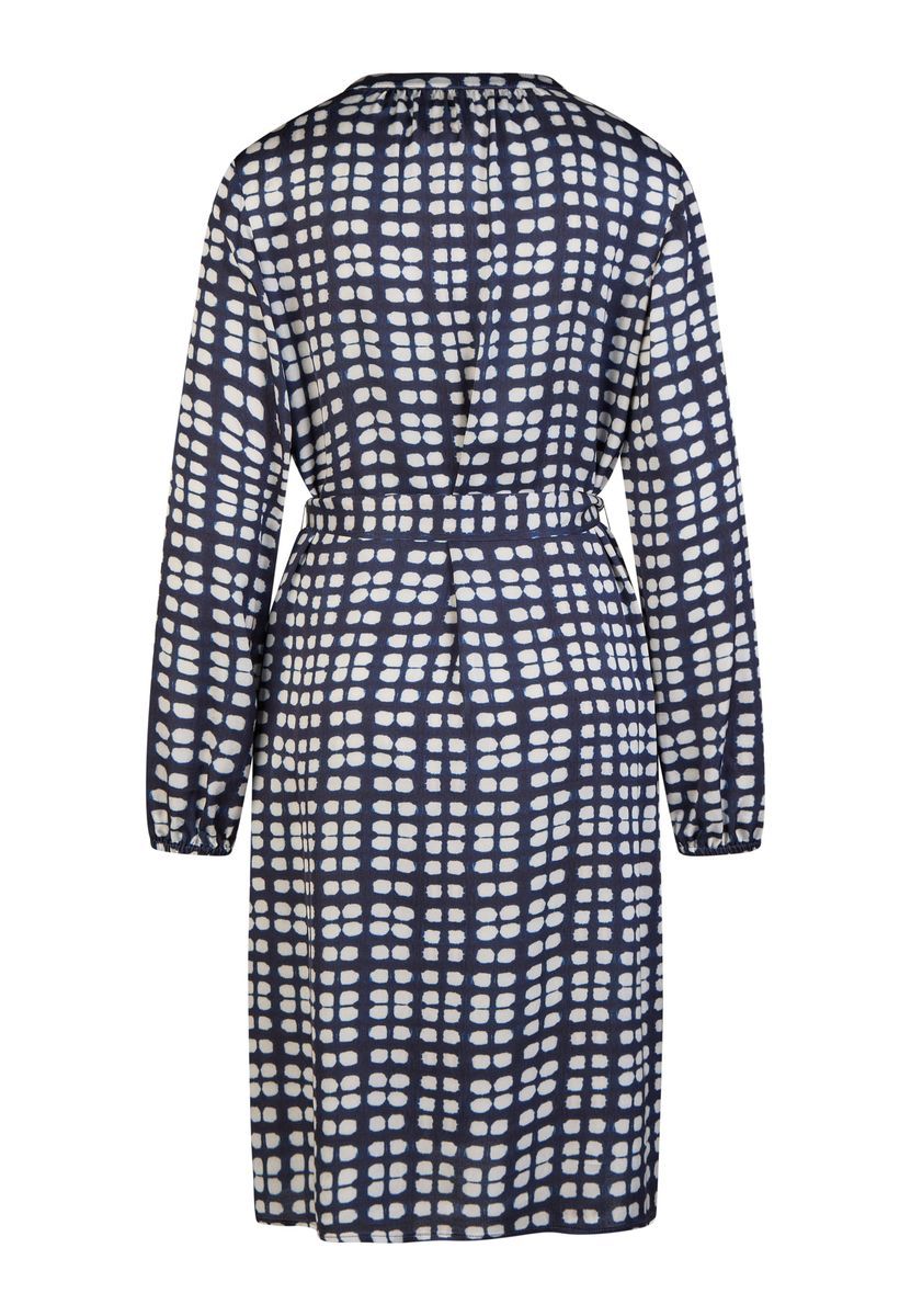 Kleid mit abstraktem Punktedruck