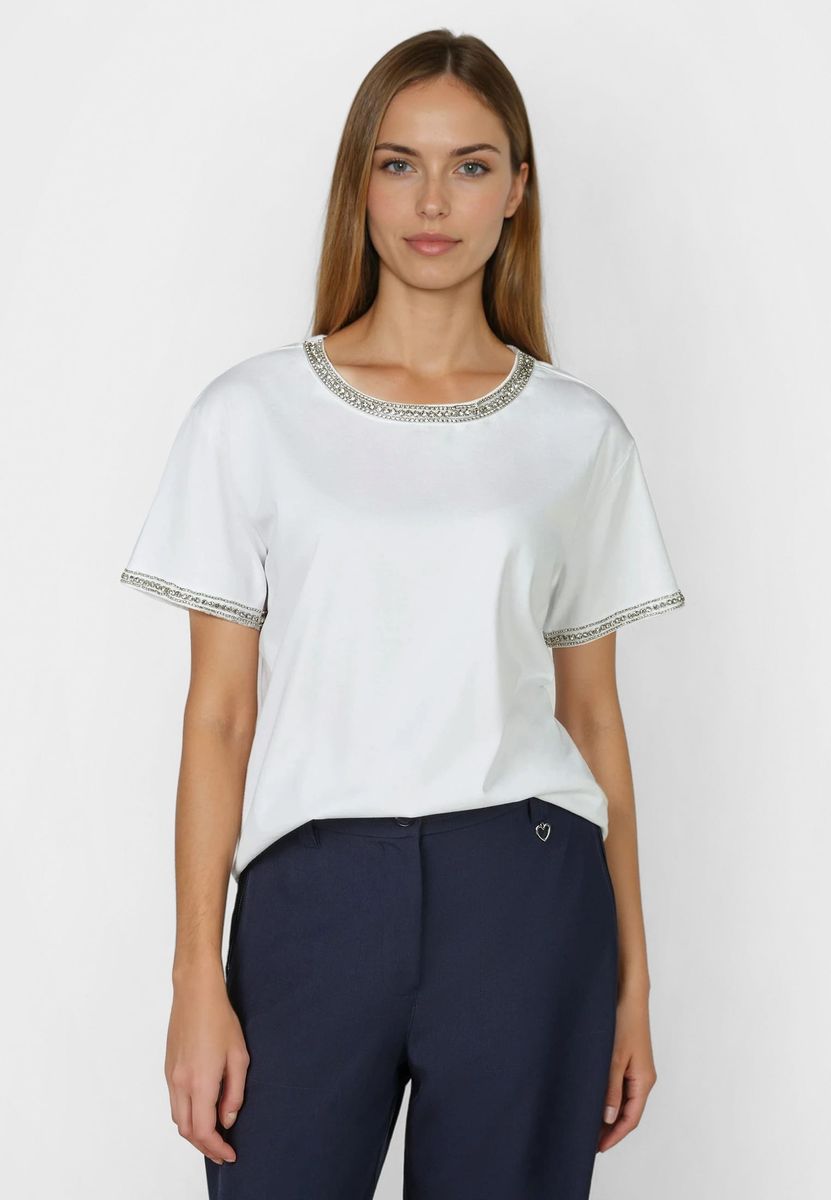 Shirt mit Strassdetails