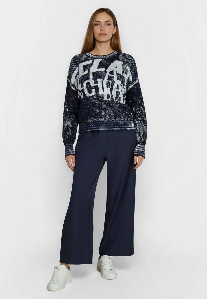 Pullover mit sportivem Druck