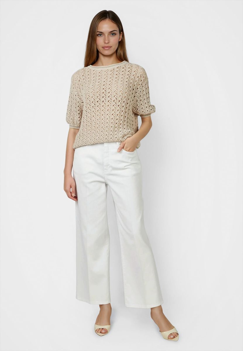 Pullover mit Lurex-Ringeln