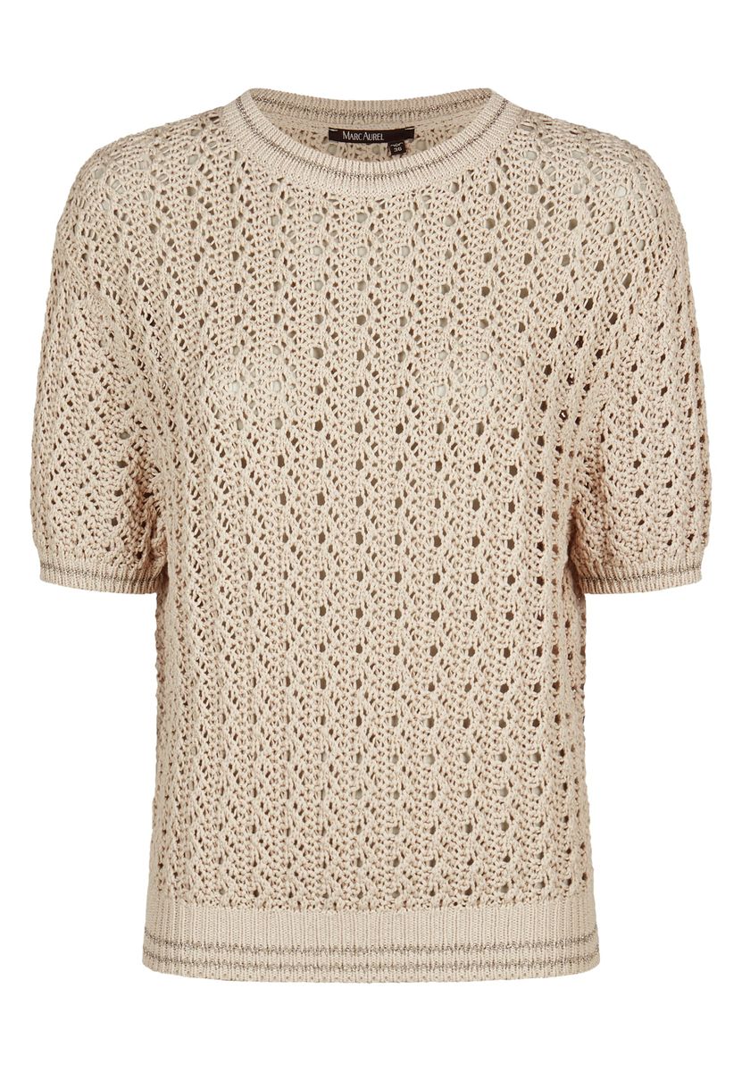 Pullover mit Lurex-Ringeln