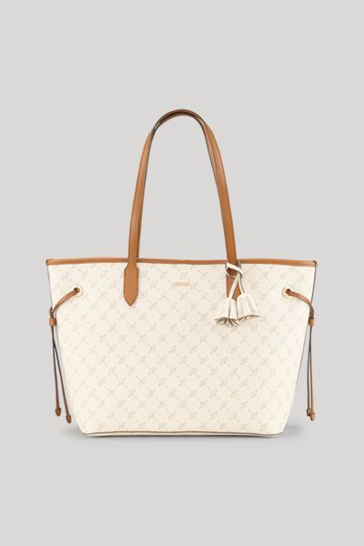 JOOP! Cortina Lara Shopper Tasche Offwhite Kornblume Logo Details